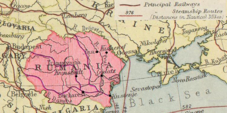 Roumanie, retockée.